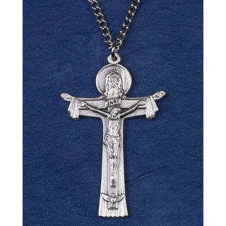 Bulk Silver Tone Trinity Cross