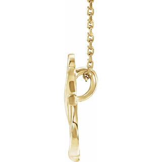 14K Yellow Cross 16-18" Necklace  