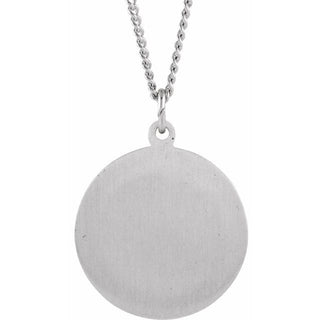 Sterling Silver 18 mm Our Lady of Loreto Medal 18" Necklace   
