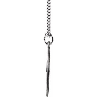 Sterling Silver 18 mm Round St. Paul the Apostle 18" Necklace