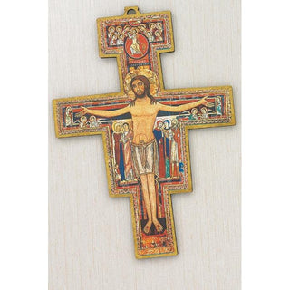 12-Pack - Fiberglass San Damiano Cross- 3 inch