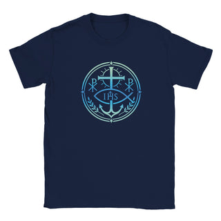 Aqua IHS Cross and Anchor Emblem T-Shirt - view 14