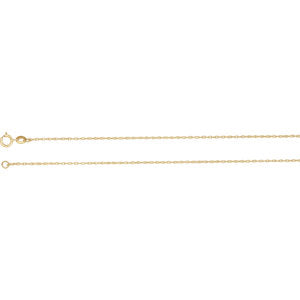 7-inch Rope Bracelet with Spring Ring - 14K Yellow Gold