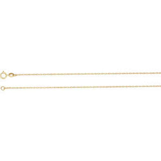 16-inch Rope Chain with Spring Ring - 14K Yellow Gold