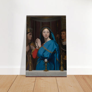 Virgin Mary Adoring the Host Canvas Print - view 7