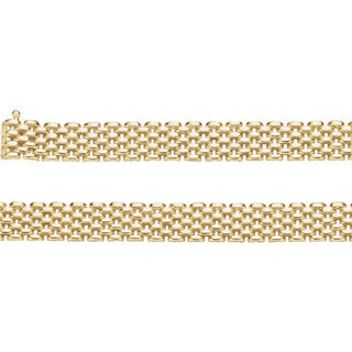 17 Inch Panther Chain 14K Yellow Gold