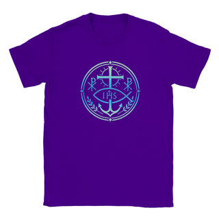 Aqua IHS Cross and Anchor Emblem T-Shirt - view 8