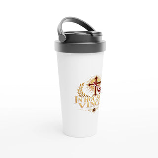 In Hoc Signo Vinces Cross Travel Mug - view 2
