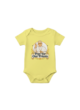 'Pray for Our Priests' Baby Onesie - view 4