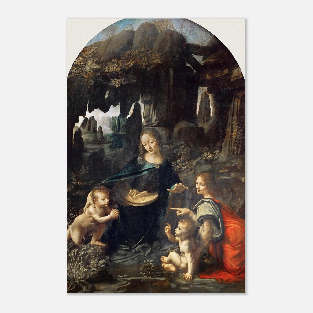 Virgin of the Rocks by Leonardo da Vinci Poster – CatholicShop.com