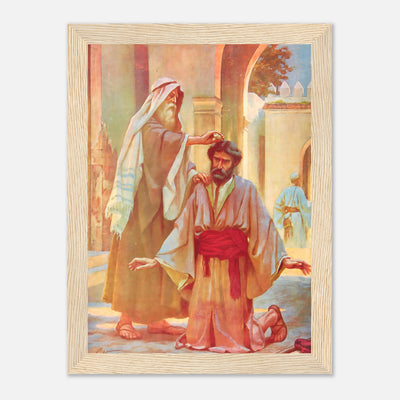 Samuel Anoints Saul Framed Poster