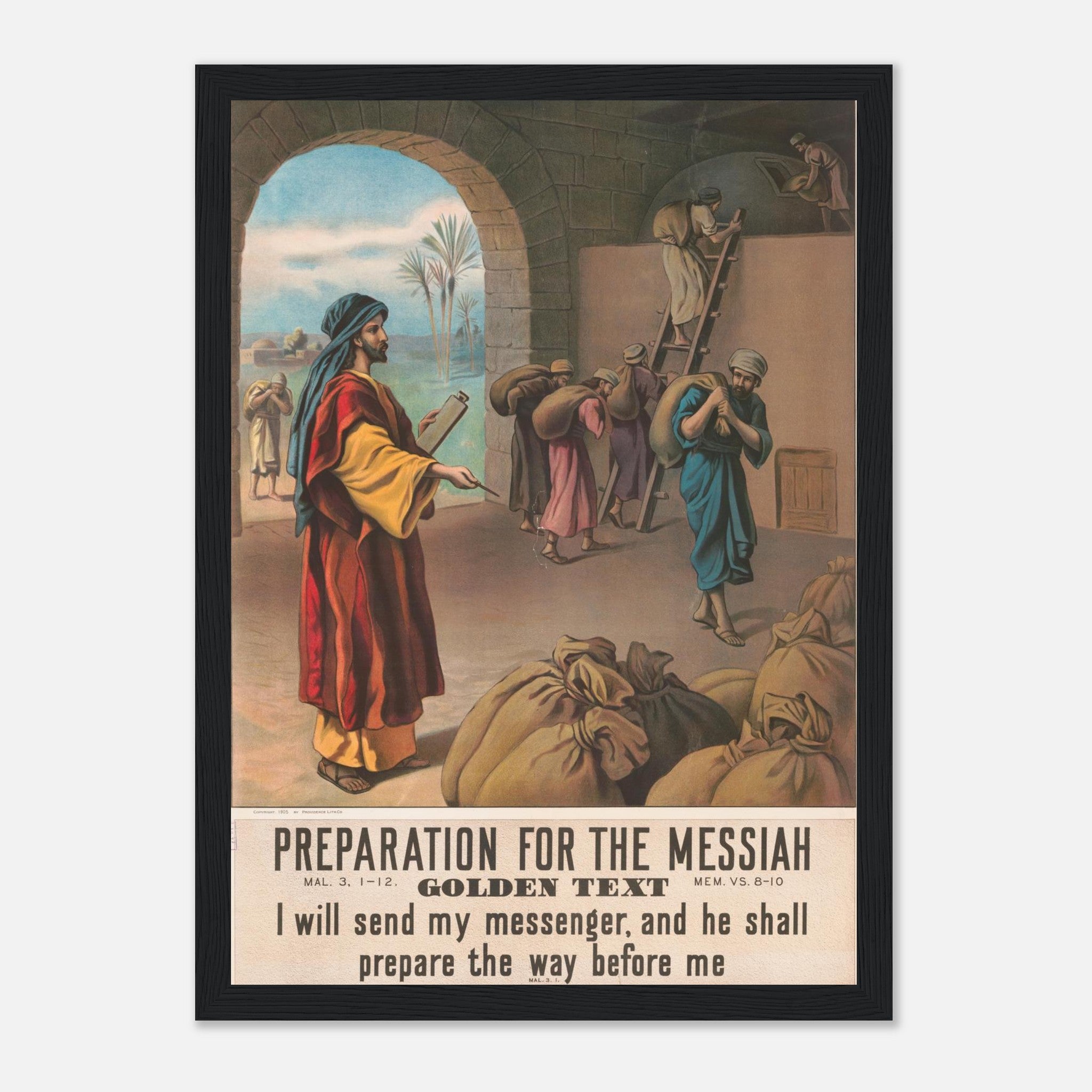 Vintage Preparation for the Messiah Framed Poster – CatholicShop.com