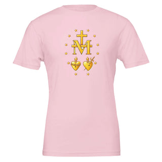 Miraculous Medal Reverse Gold T-Shirt - view 6