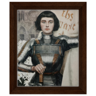 St. Joan of Arc by Albert Lynch Framed Canvas - view 6
