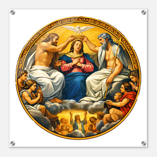 Coronation of Mary Acrylic Wall Plaque