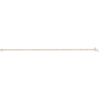 14K Rose 2 1/4 CTW Natural Diamond Line 7 1/4" Bracelet 
