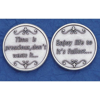 Bulk token- Time is Precious......Sold in packs of 25. <p>Made in Italy</p>