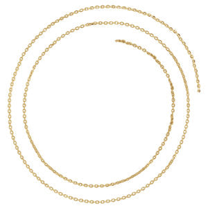 20-inch Diamond Cut Cable Chain with Lobster - 14K Yellow Gold