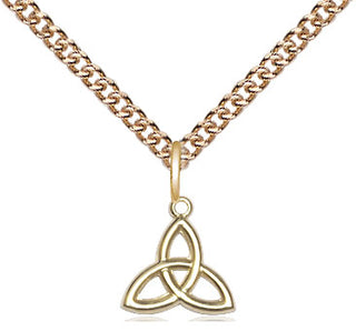 14kt Gold Filled Trinity Irish Knot Medal Religious and Catholic Jewelry
