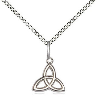 Sterling Silver Trinity Irish Knot Medal Religious and Catholic Jewelry