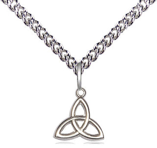 Sterling Silver Trinity Irish Knot Medal Religious and Catholic Jewelry