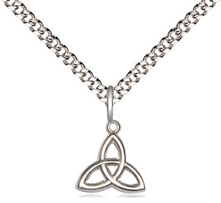 Sterling Silver Trinity Irish Knot Medal Religious and Catholic Jewelry