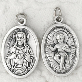 Bulk Infant Jesus / Sacred Heart of Christ Double Sided Medals