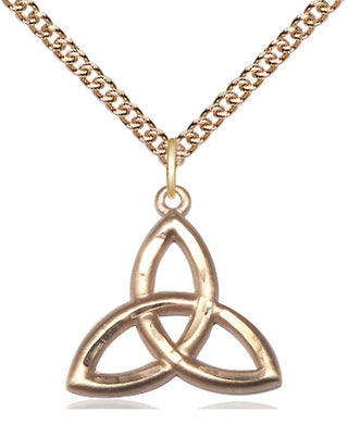 14kt Gold Trinity Irish Knot Medal