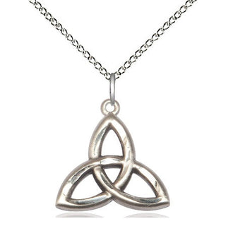 Sterling Silver Trinity Irish Knot Medal Religious Jewelry