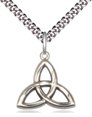 Sterling Silver Trinity Irish Knot Medal Religious Jewelry