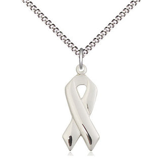 Sterling Silver Cancer Awareness Medal Religious Jewelry