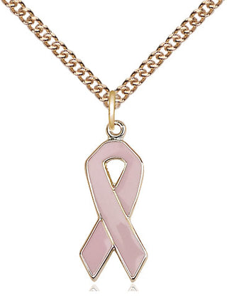 14kt Gold Cancer Awareness Medal