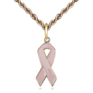 14kt Gold Cancer Awareness Medal
