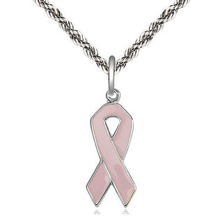 Sterling Silver Cancer Awareness Medal Religious Jewelry