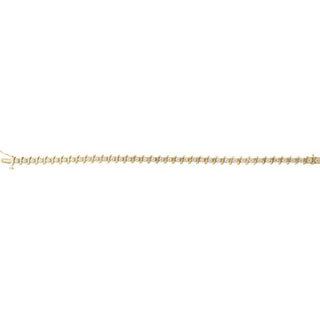 14K Yellow 1 1/2 CTW Natural Diamond Line 7 1/4" Bracelet