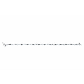14K White 3 1/6 CTW Natural Diamond Line 7 1/4" Bracelet