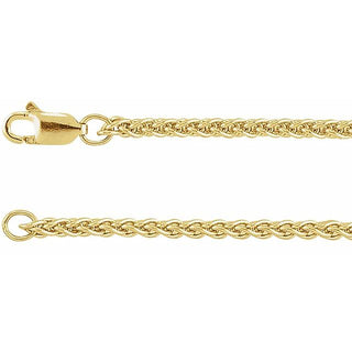 7 Inch Wheat Bracelet With Lobster Clasp Sterling Silver