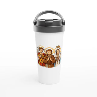 Angel, Monk and Virgin Mary Travel Mug