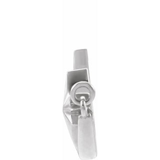 Platinum Crescent Moon & Star Necklace Center  