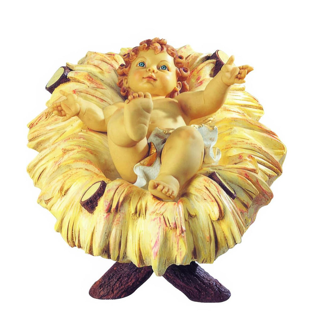 50-inch Scale Infant with Manger Nativity Figure ( + ) – CatholicShop.com