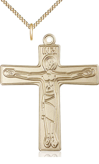 14kt Gold Filled Cursillio Cross Medal Catholic Jewelry