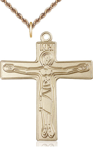 14kt Gold Filled Cursillio Cross Medal Catholic Jewelry