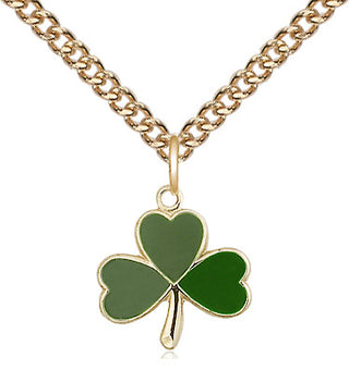 14kt Gold Shamrock Medal