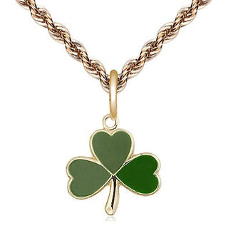 14kt Gold Shamrock Medal