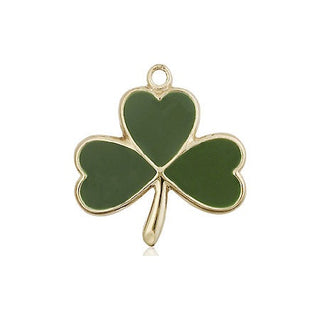 14kt Gold Shamrock Medal