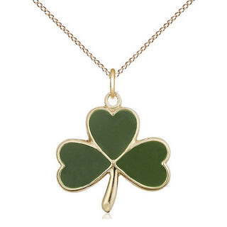 14kt Gold Shamrock Medal