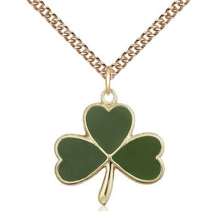 14kt Gold Shamrock Medal