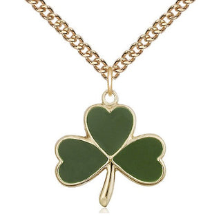 14kt Gold Shamrock Medal