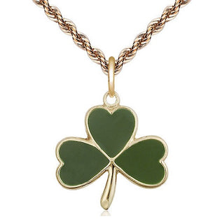 14kt Gold Shamrock Medal