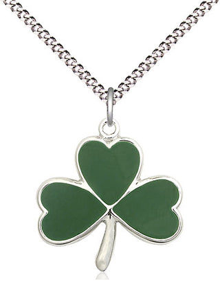 Pewter Shamrock Medal Religious Jewelry